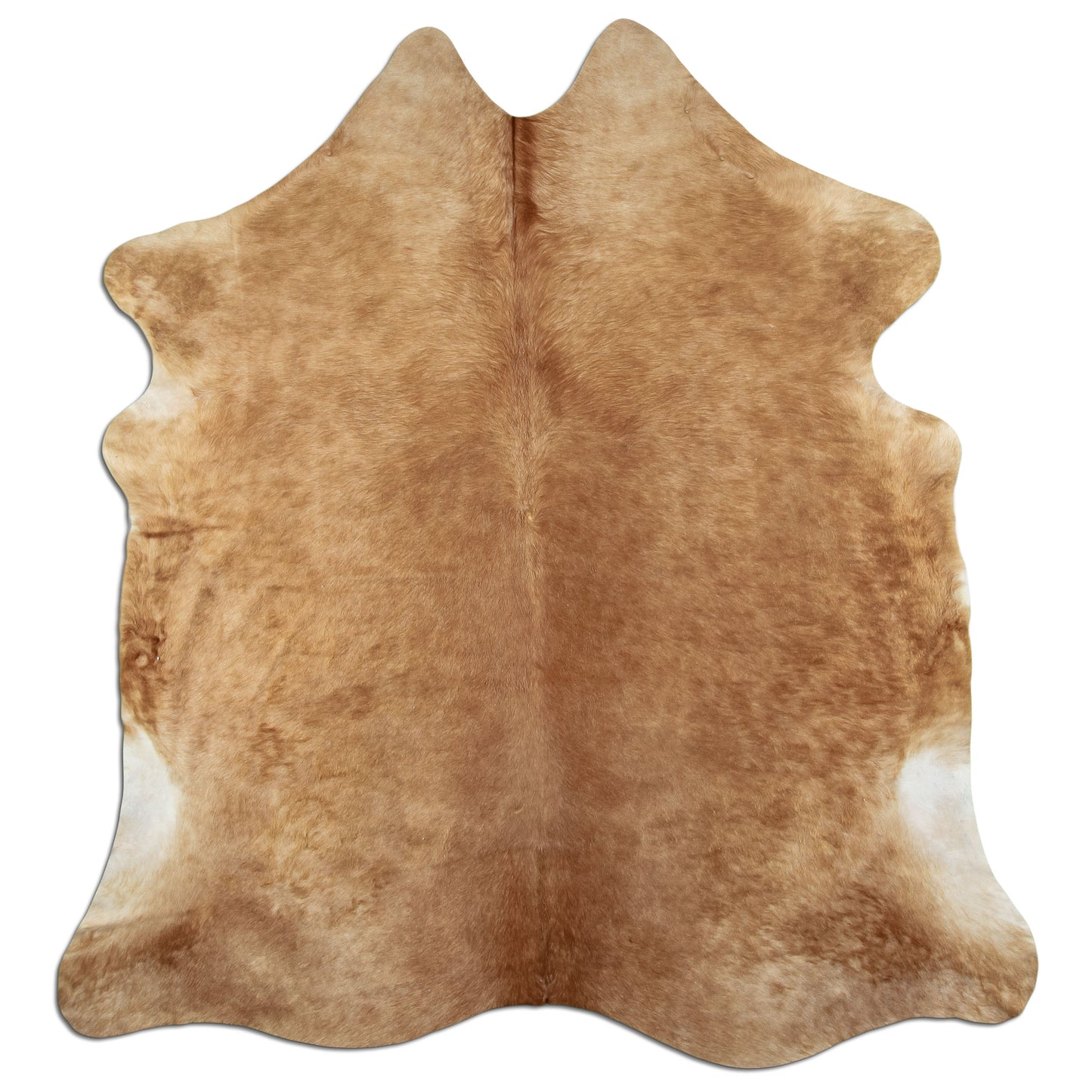Kuhfell Teppich - L210 x B185 cm - beige weiß