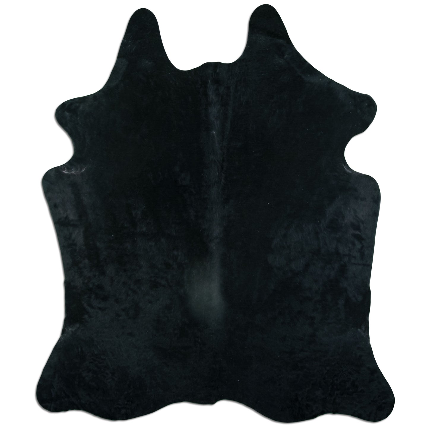 Kuhfell Teppich - L210 x B180 cm - schwarz