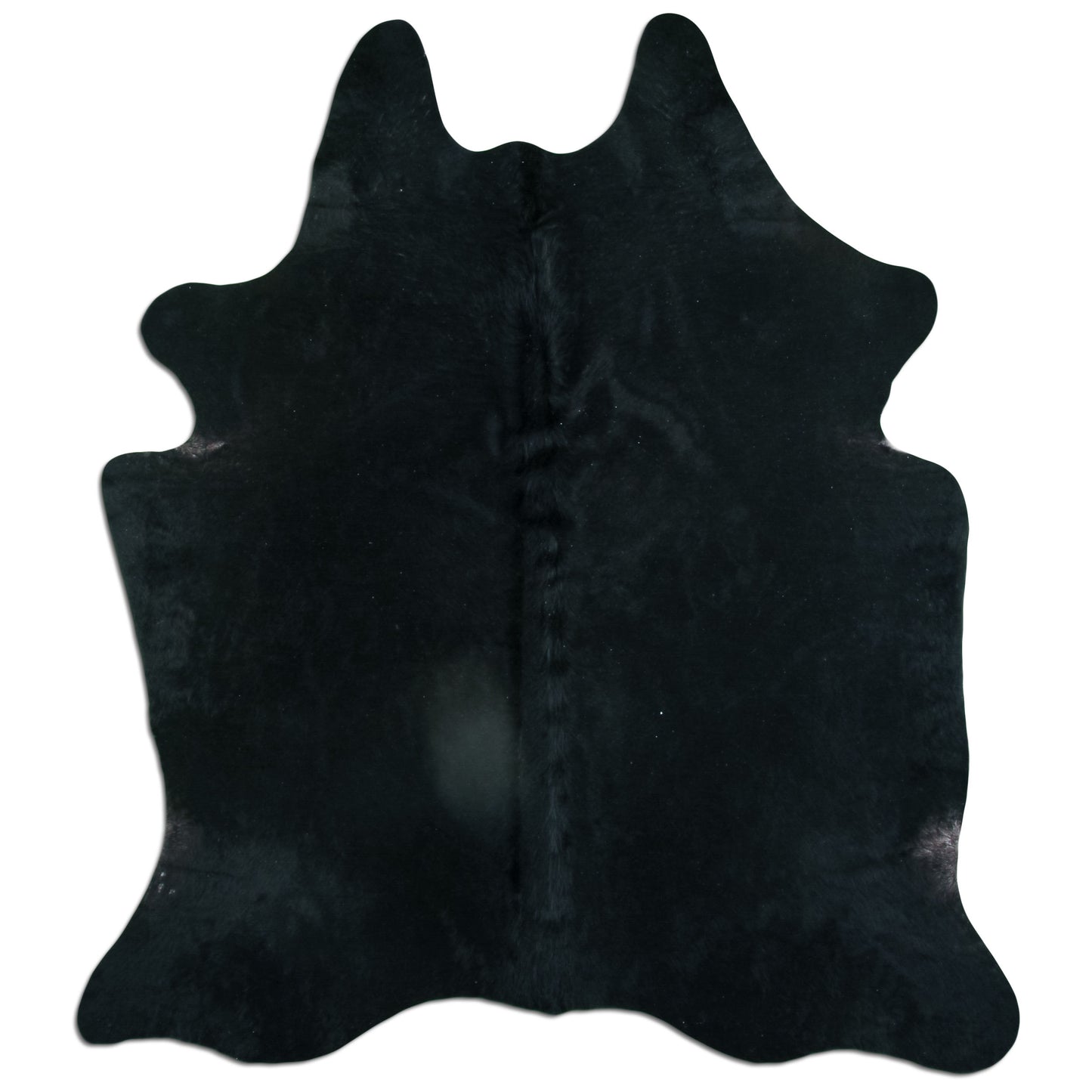 Kuhfell Teppich - L210 x B180 cm - schwarz