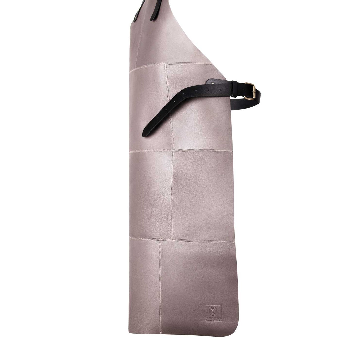 Livorio Lederschürze aus 100% echtem Leder, grau beige