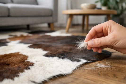 Verliert ein Kuhfell-Teppich Haare? Das müssen Sie wissen