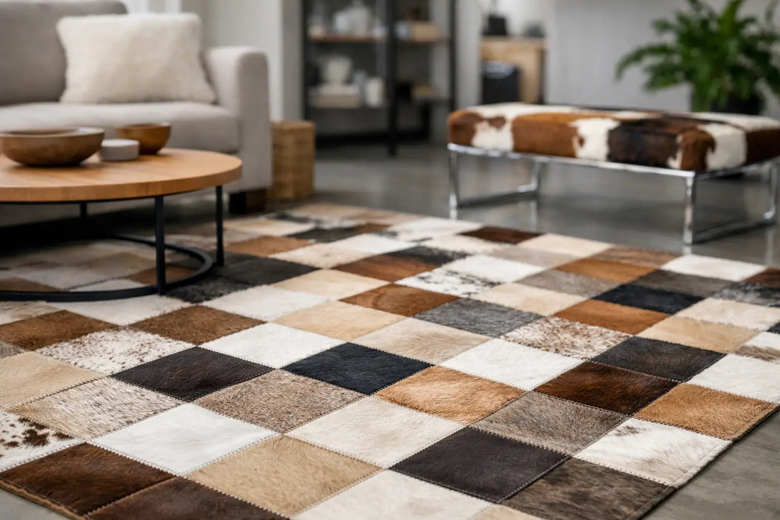 Patchwork Kuhfell Teppich auswählen leicht gemacht