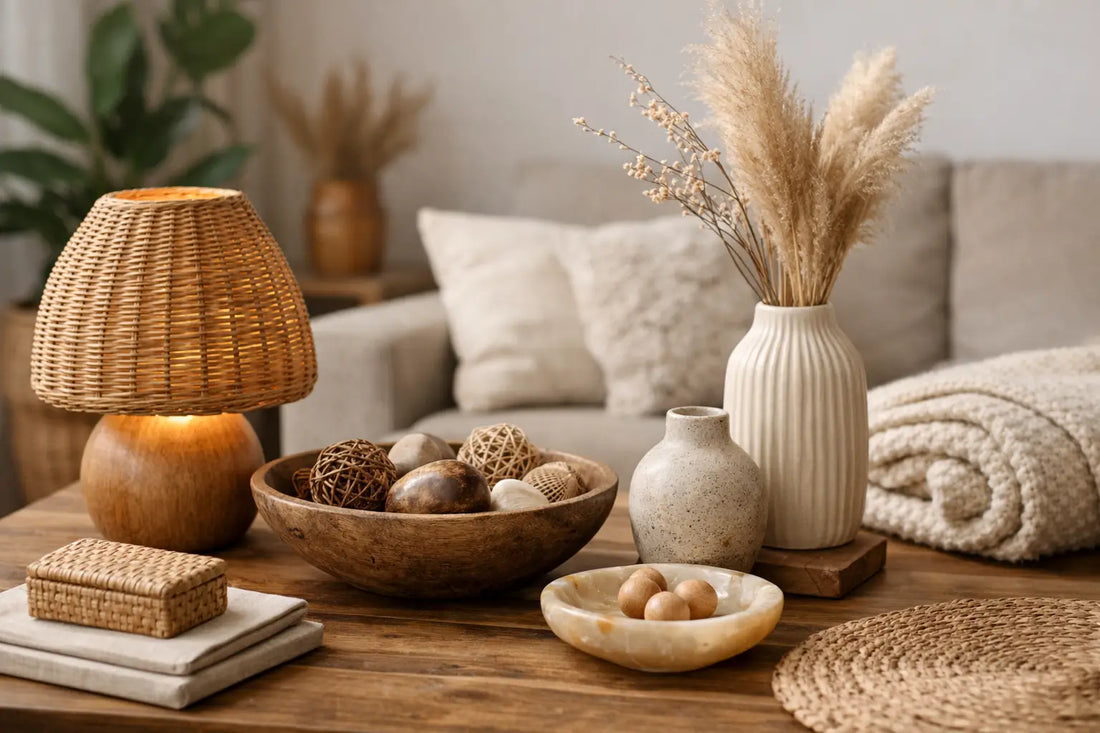 Luxuriöse Wohnaccessoires aus Naturmaterial