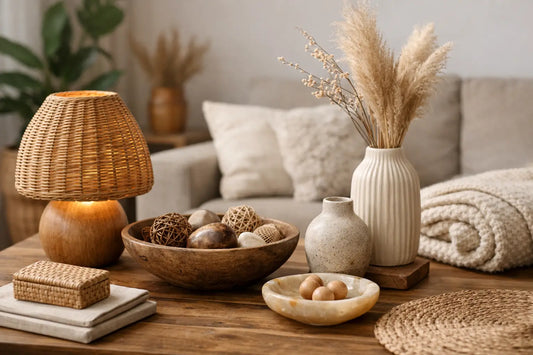 Luxuriöse Wohnaccessoires aus Naturmaterial