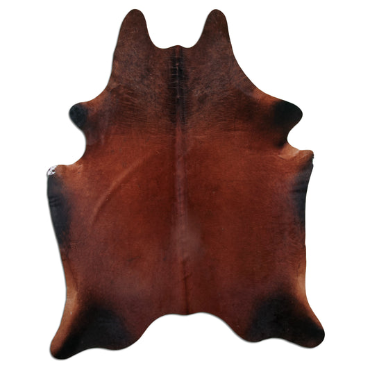 Kuhfell  - L213 x B177 cm - braun schwarz