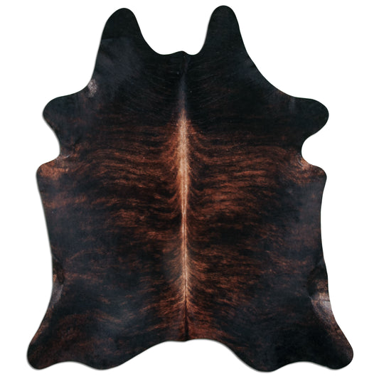 Kuhfell  - L210 x B180 cm - schwarz braun