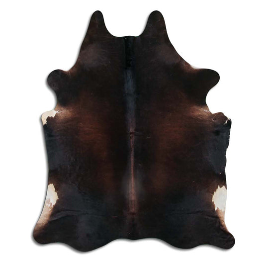 Kuhfell  - L210 x B178 cm - schwarz braun weiß