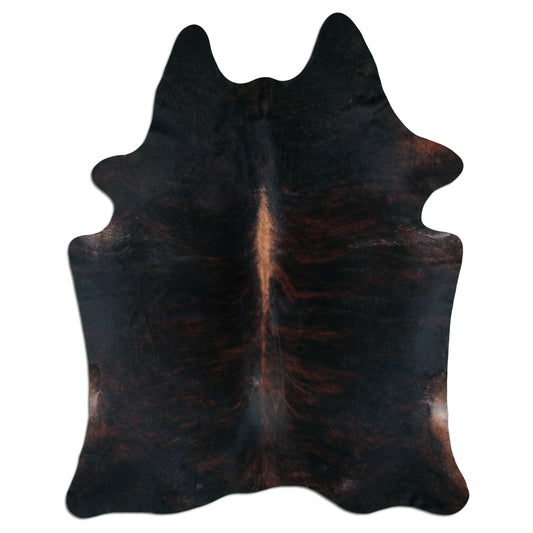 Kuhfell  - L213 x B178 cm - schwarz braun