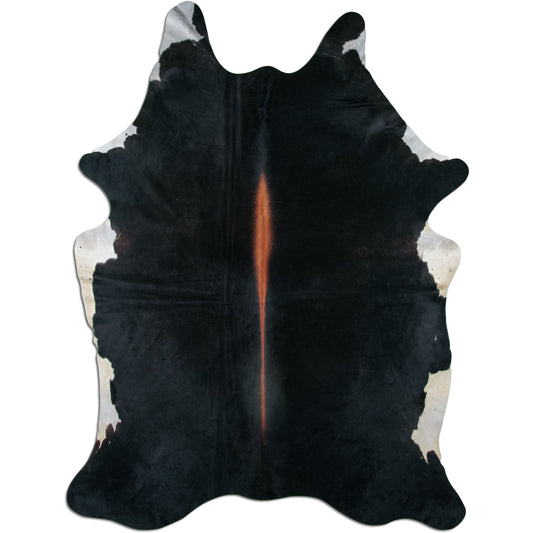 Kuhfell  - L213 x B168 cm - schwarz braun weiß