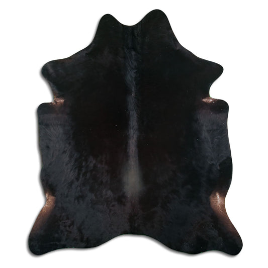 Kuhfell  - L210 x B180 cm - schwarz braun