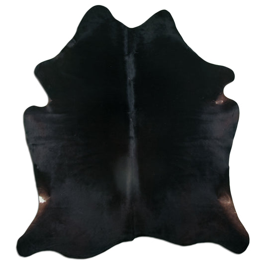 Kuhfell  - L210 x B180 cm - schwarz braun