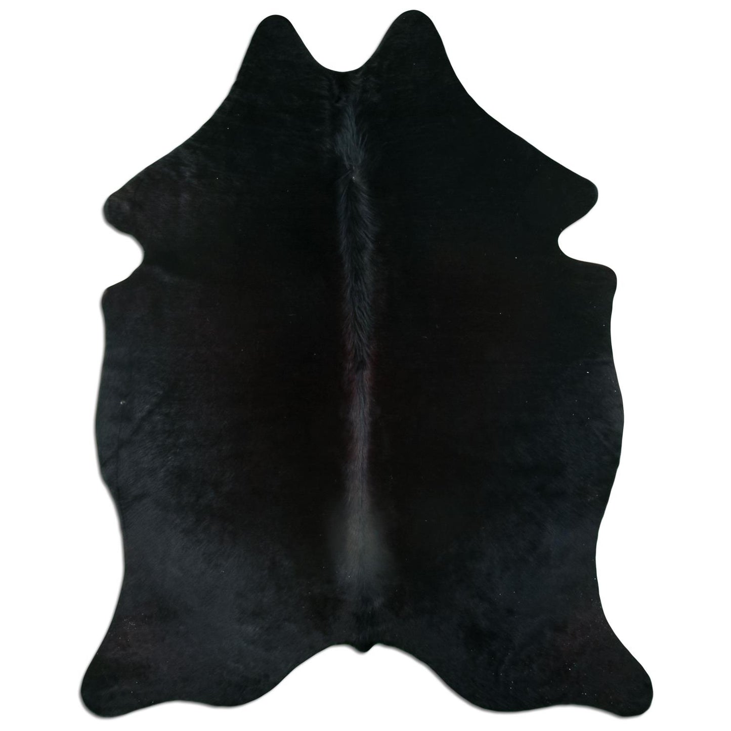 Kuhfell Teppich - L212 x B175 cm - schwarz