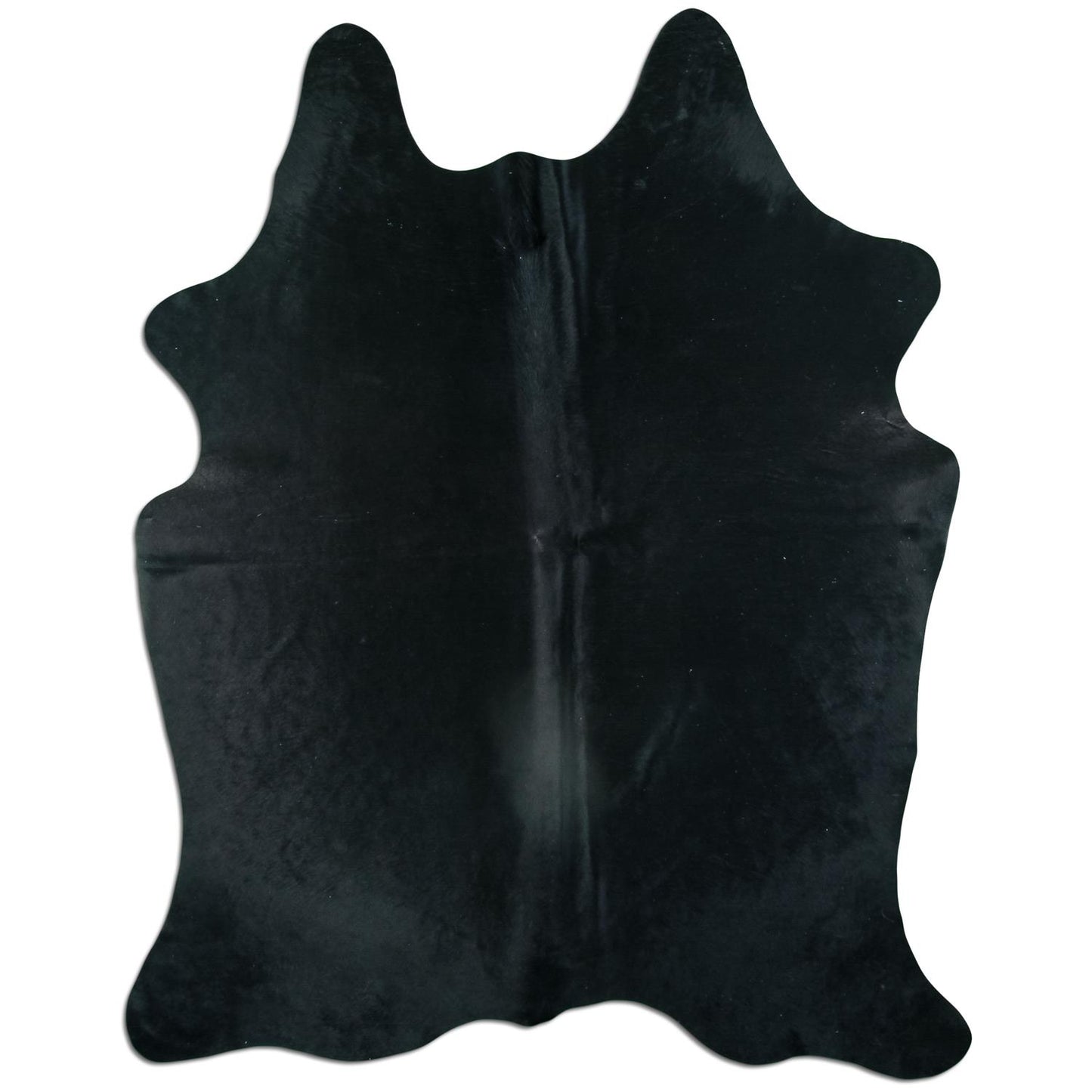 Kuhfell Teppich - L210 x B160 cm - schwarz