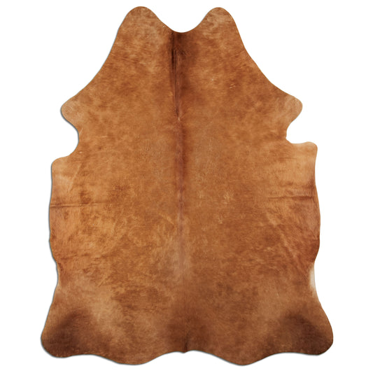 Kuhfell Teppich - L215 x B178 cm - karamell braun