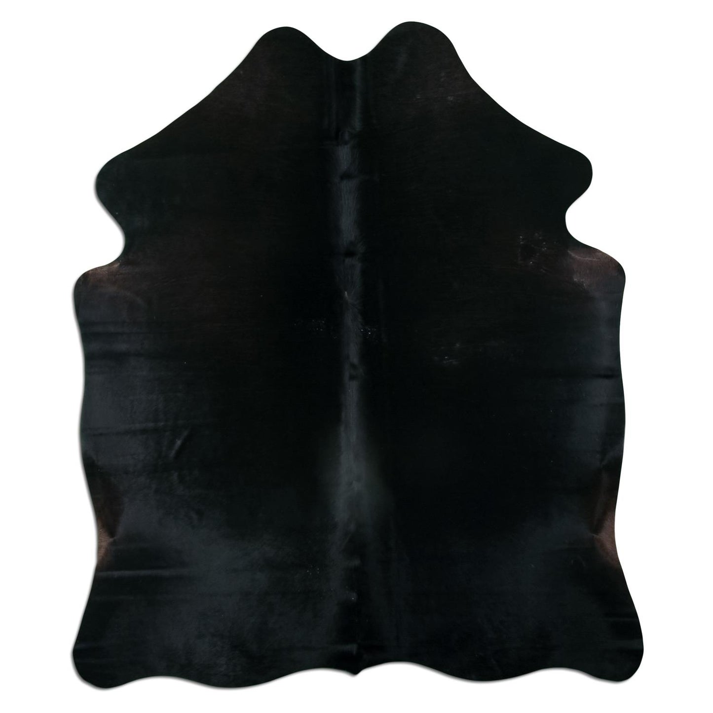 Kuhfell Teppich - L208 x B170 cm - schwarz