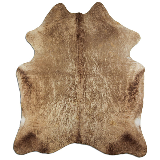 Kuhfell Teppich - L210 x B178 cm - champagner braun