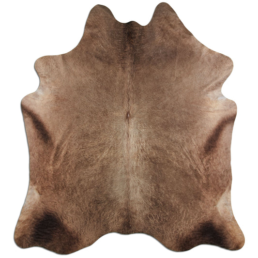Kuhfell Teppich - L210 x B180 cm - champagner braun