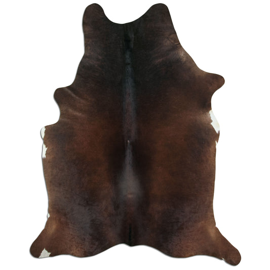 Kuhfell Teppich - L240 x B180 cm - schwarz braun weiß