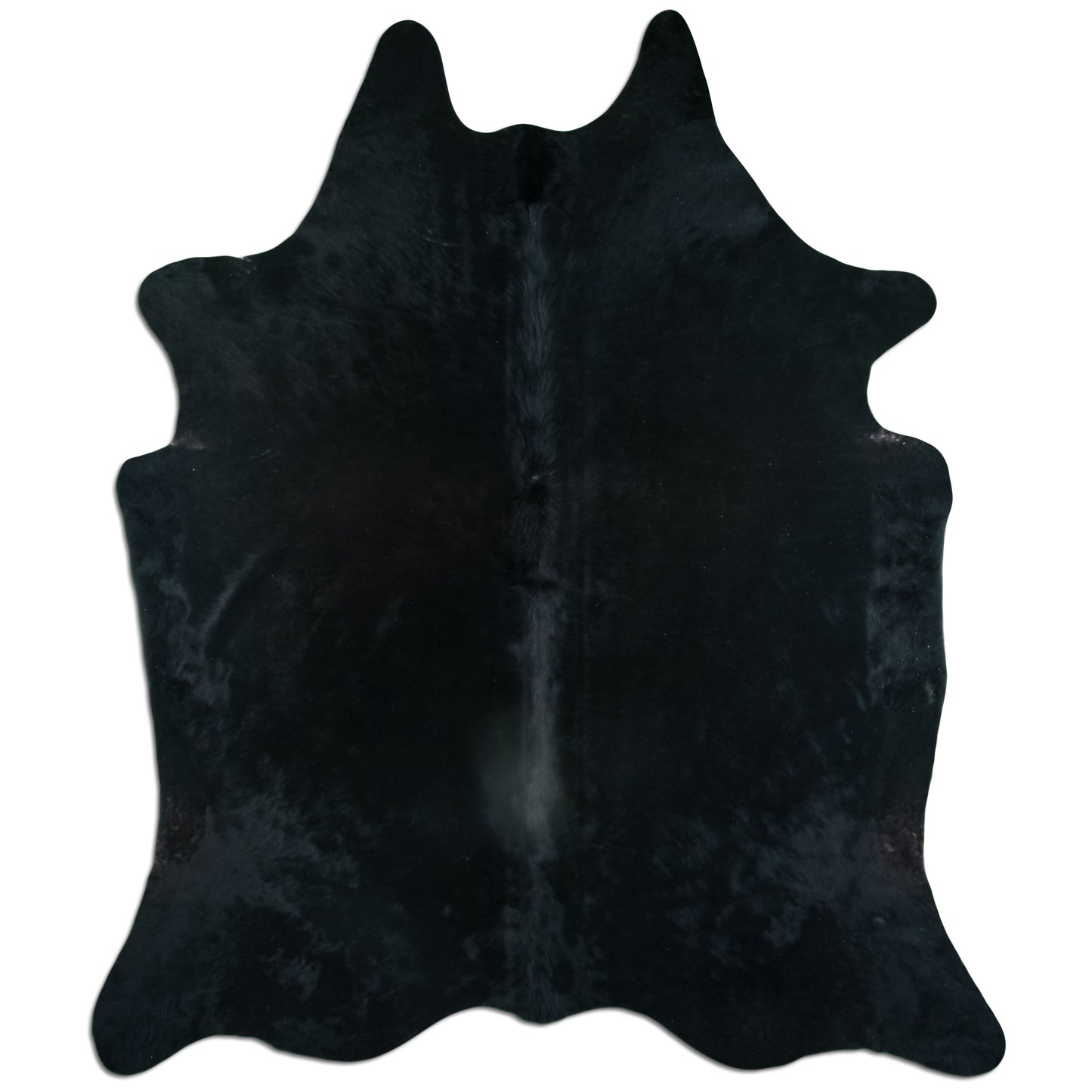 Kuhfell Teppich - L240 x B200 cm - schwarz