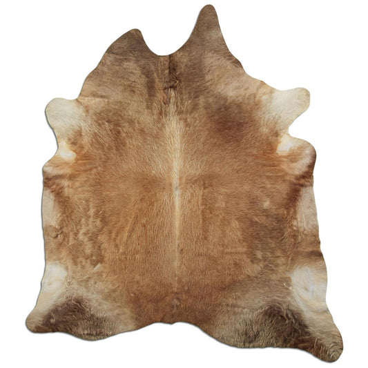 Kuhfell Teppich - L240 x B210 cm - braun beige