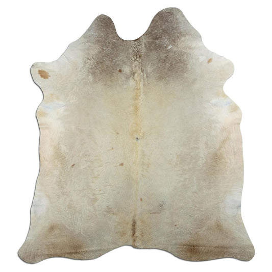 Kuhfell Teppich - L215 x B195 cm - beige grau