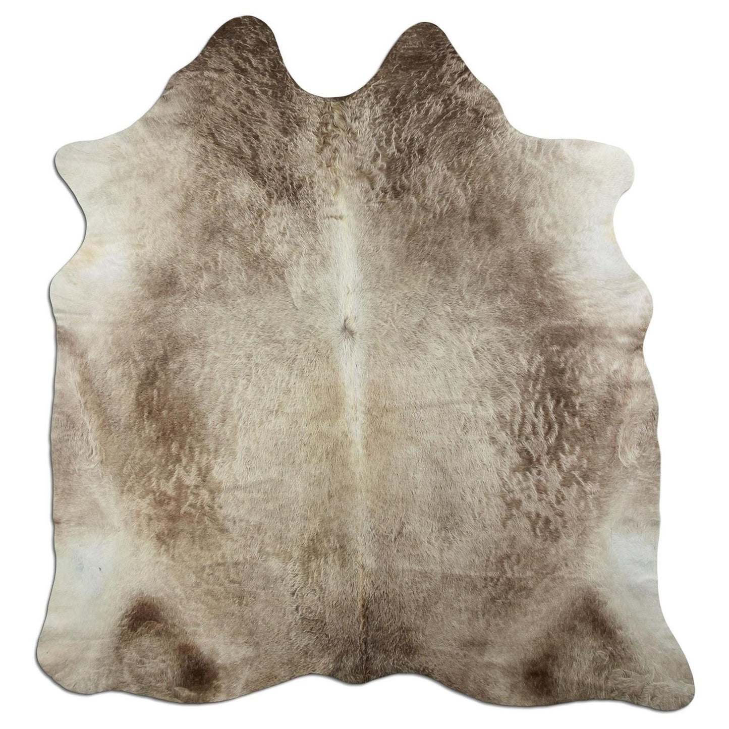 Kuhfell Teppich - L215 x B200 cm - beige braun