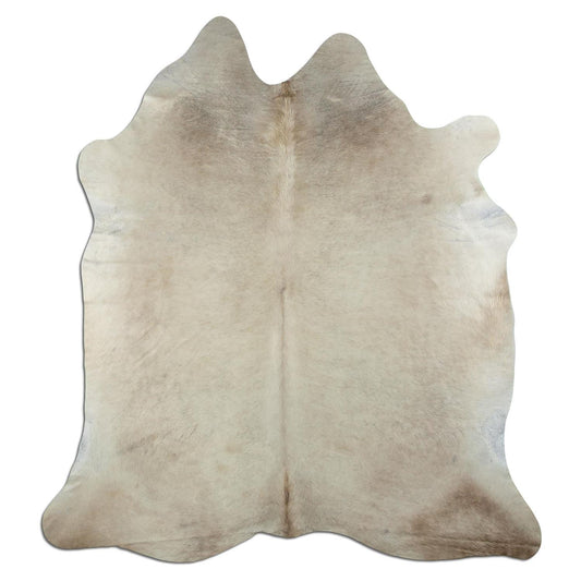 Kuhfell Teppich - L210 x B190 cm - beige grau