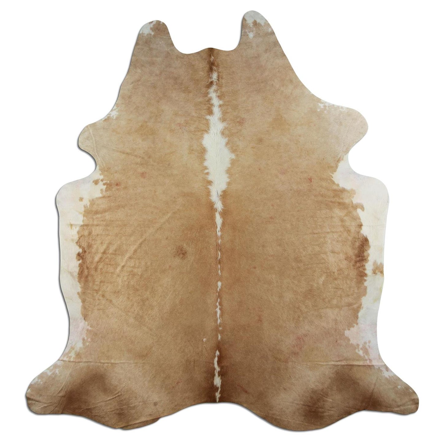 Kuhfell Teppich - L235 x B210 cm - beige hellbraun