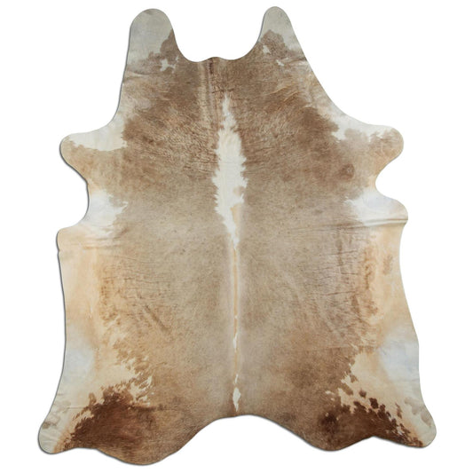 Kuhfell Teppich - L235 x B195 cm - beige grau