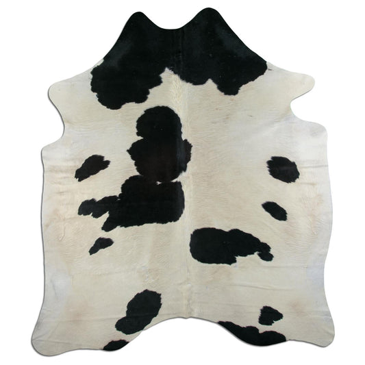 Kuhfell Teppich - L230 x B190 cm - schwarz weiß