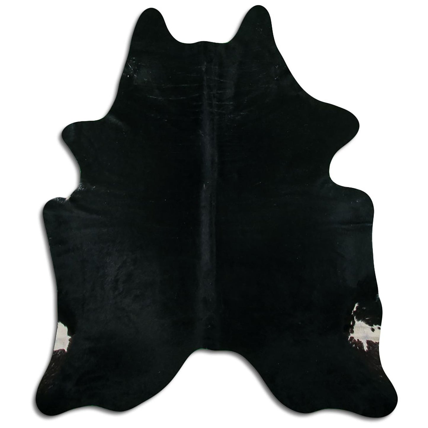 Kuhfell Teppich - L220 x B182 cm - schwarz weiß