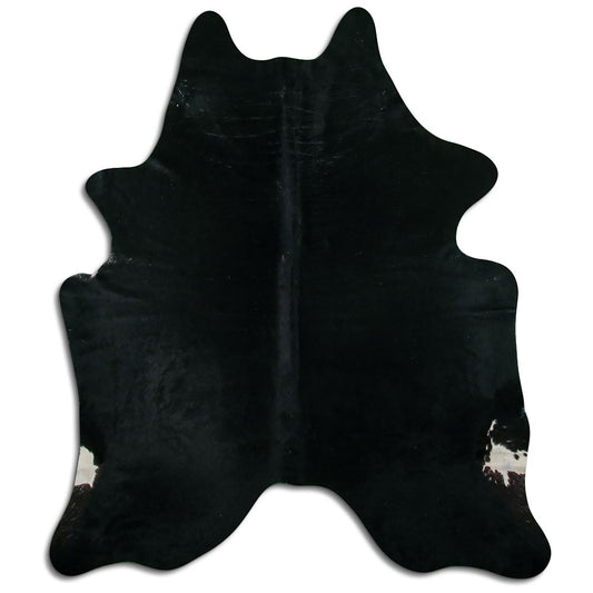 Kuhfell Teppich - L220 x B182 cm - schwarz weiß