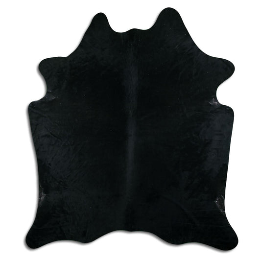 Kuhfell Teppich - L210 x B200 cm - schwarz weiß