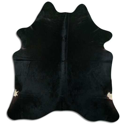 Kuhfell Teppich - L210 x B180 cm - schwarz weiß