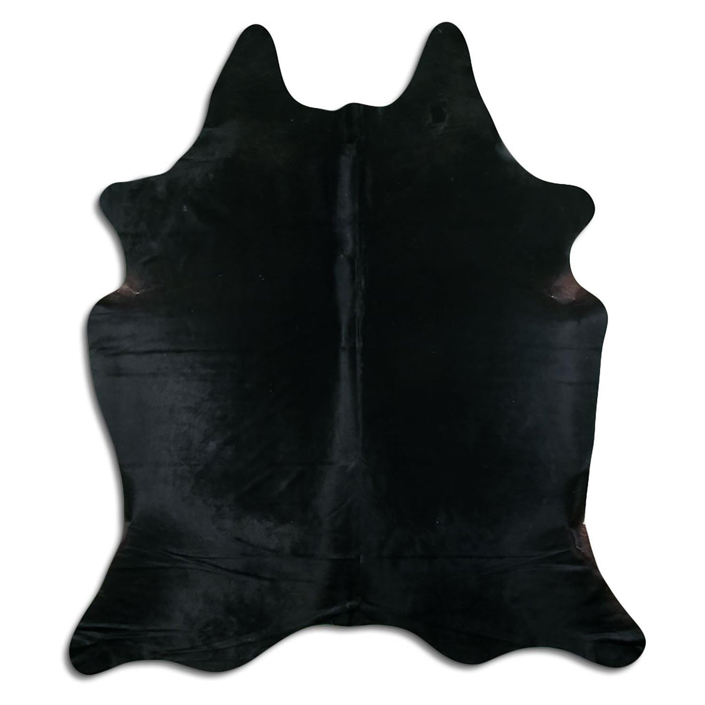 Kuhfell Teppich - L220 x B180 cm - schwarz