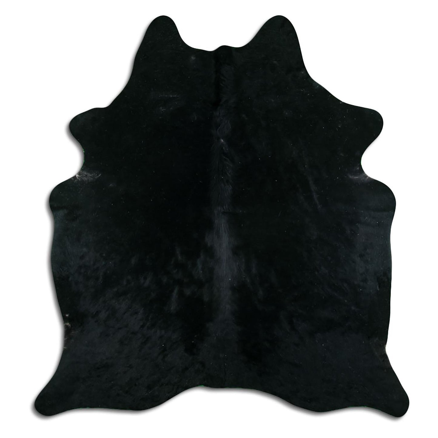 Kuhfell Teppich - L208 x B180 cm - schwarz