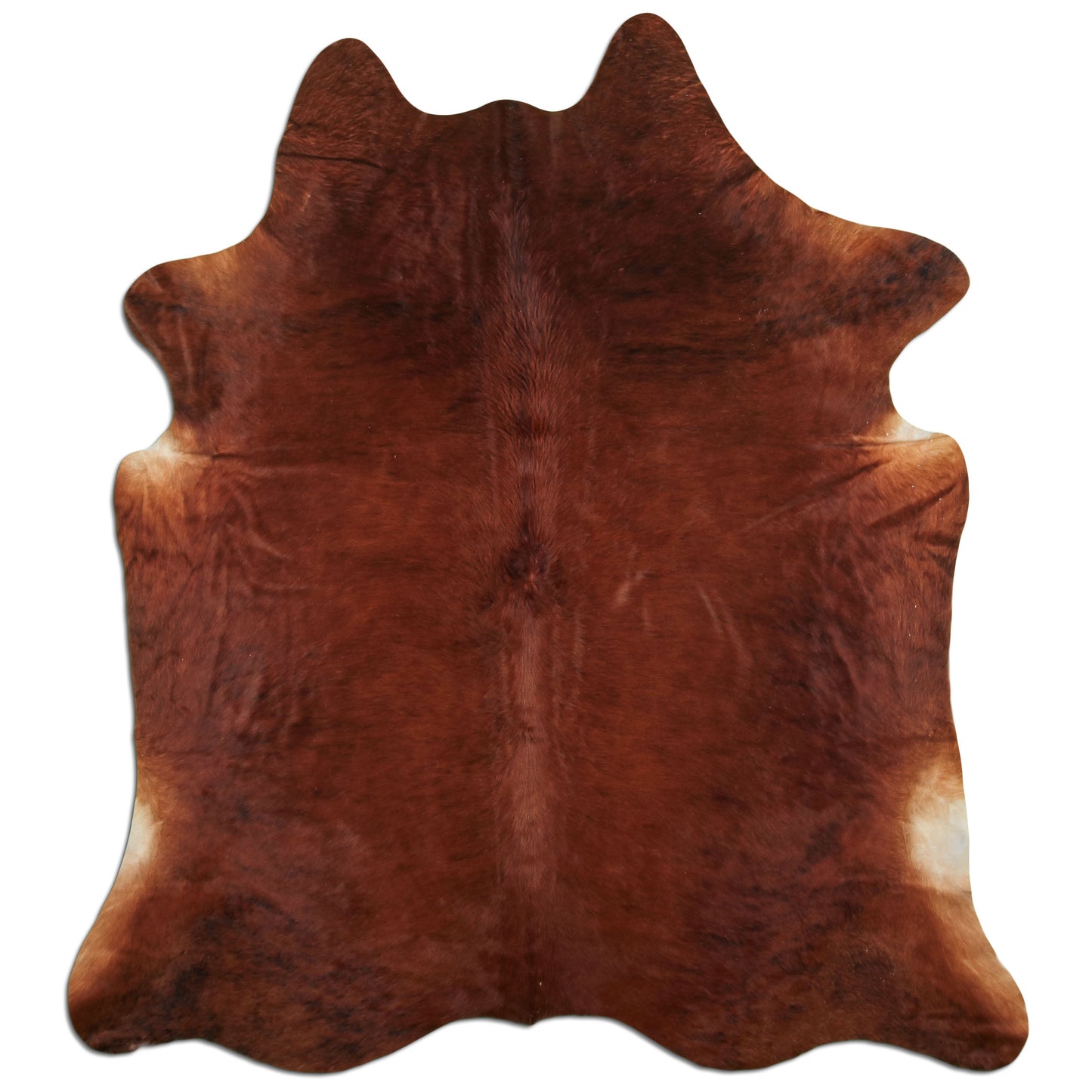 Kuhfell Teppich - L230 x B200 cm - rotbraun