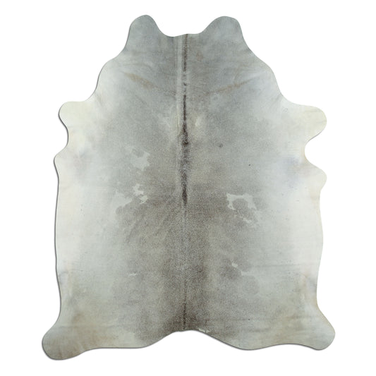 Kuhfell Teppich - L215 x B185 cm - silbergrau