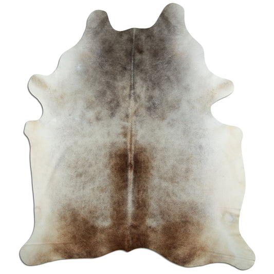 Kuhfell Teppich - L230 x B200 cm - braun grau