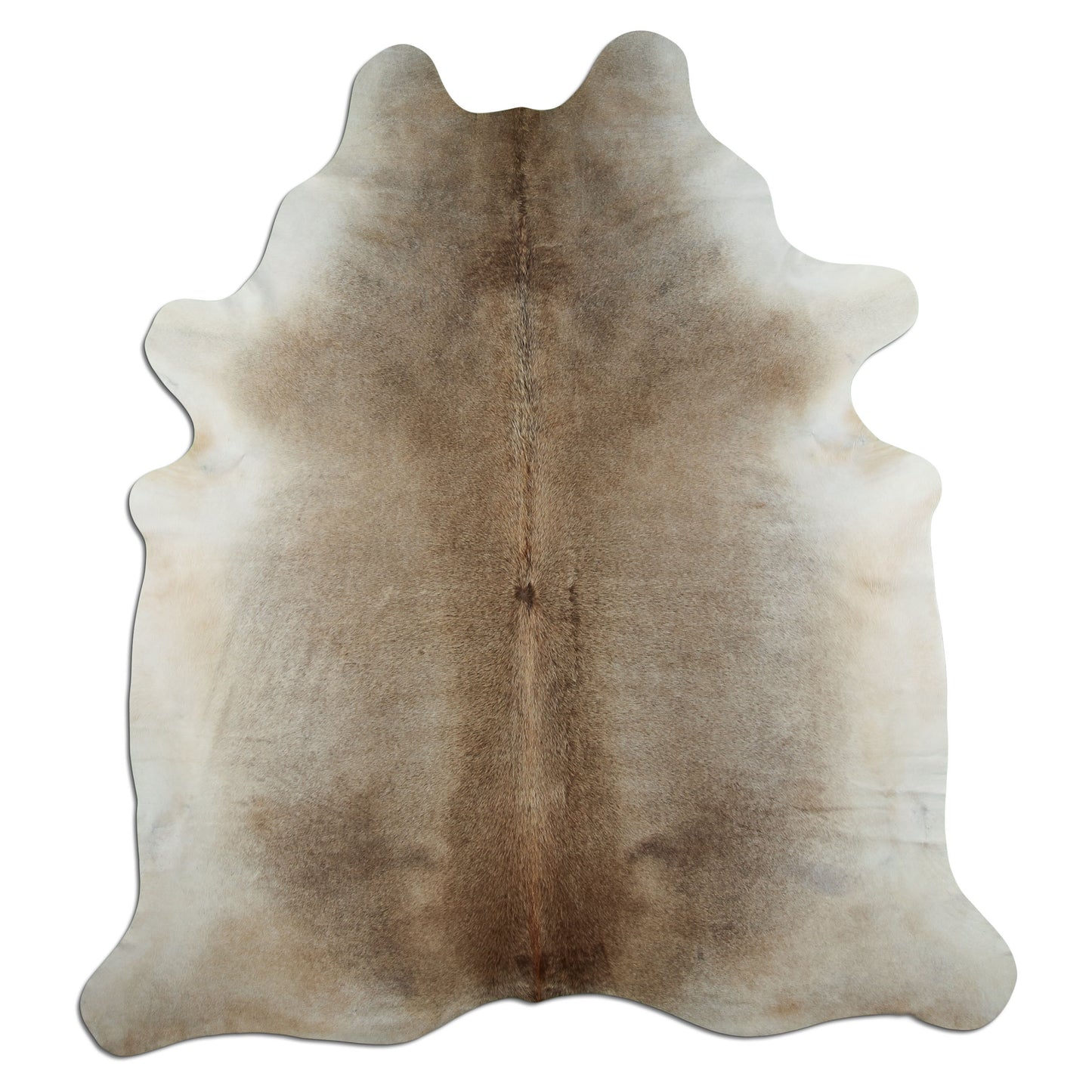 Kuhfell Teppich - L220 x B200 cm - grau braun