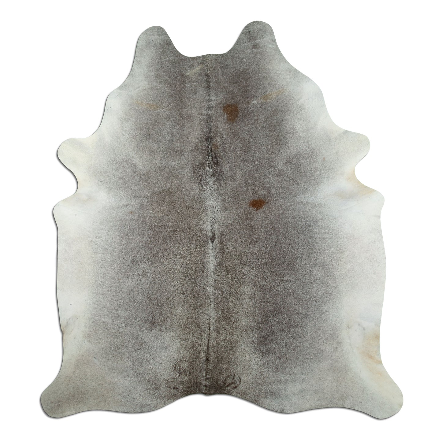 Kuhfell Teppich - L210 x B180 cm - grau