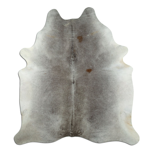 Kuhfell Teppich - L210 x B180 cm - grau