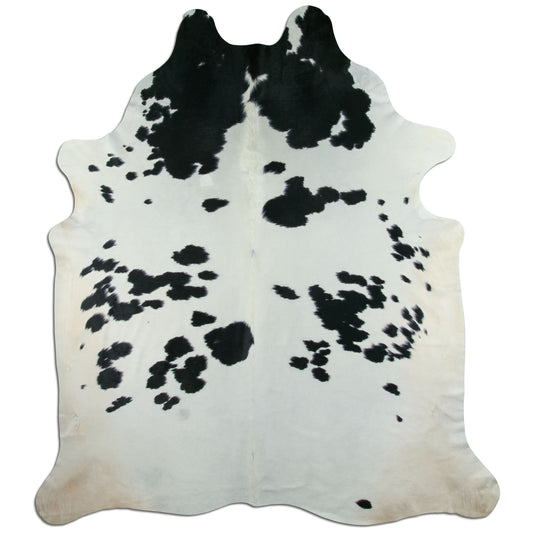 Kuhfell Teppich - L240 x B210 cm - schwarz weiß