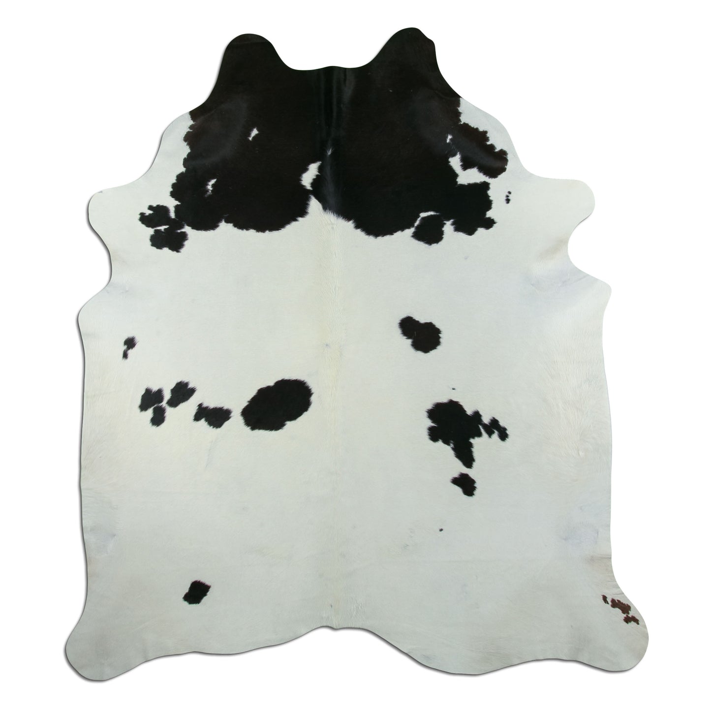 Kuhfell Teppich - L212 x B185 cm - schwarz weiß
