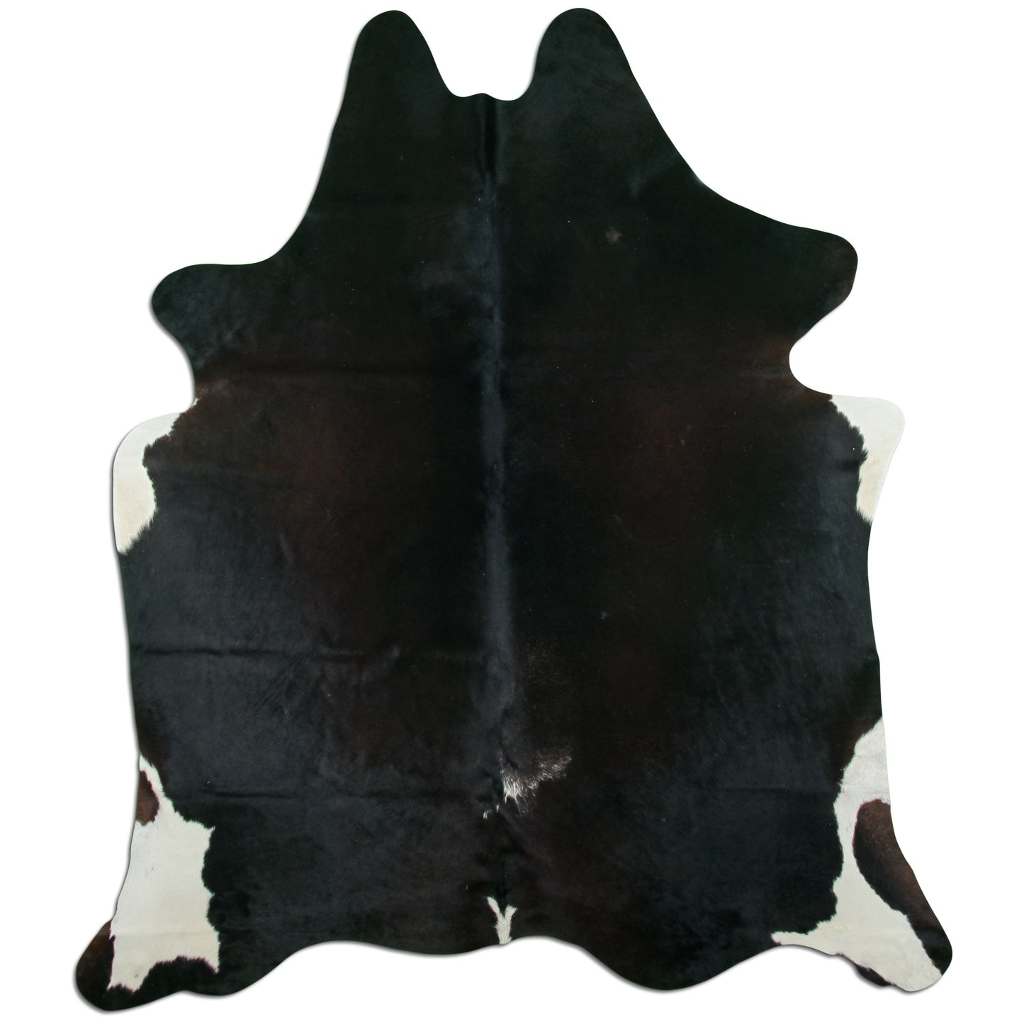 Kuhfell Teppich - L210 x B180 cm - schwarz weiss