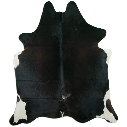 Kuhfell Teppich - L210 x B180 cm - schwarz weiss