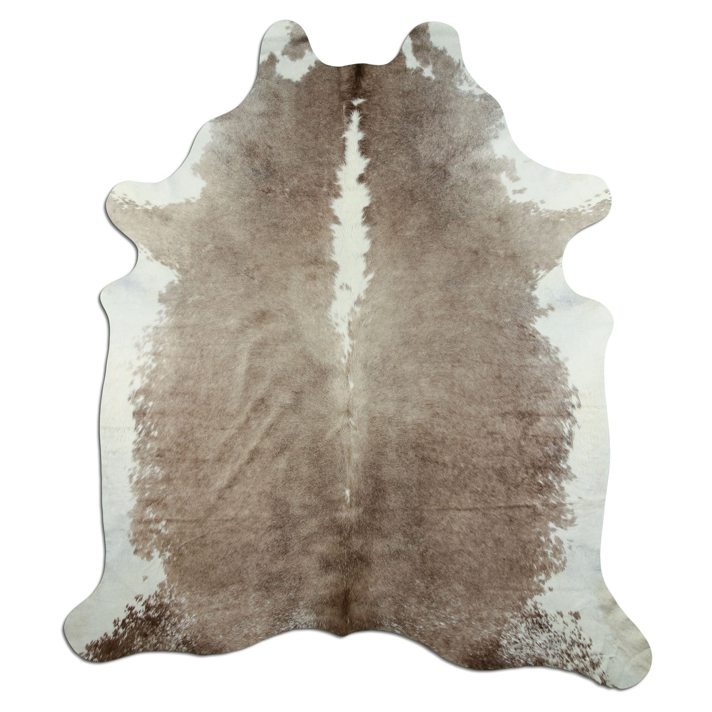 Kuhfell Teppich - L230 x B200 cm - braun weiß
