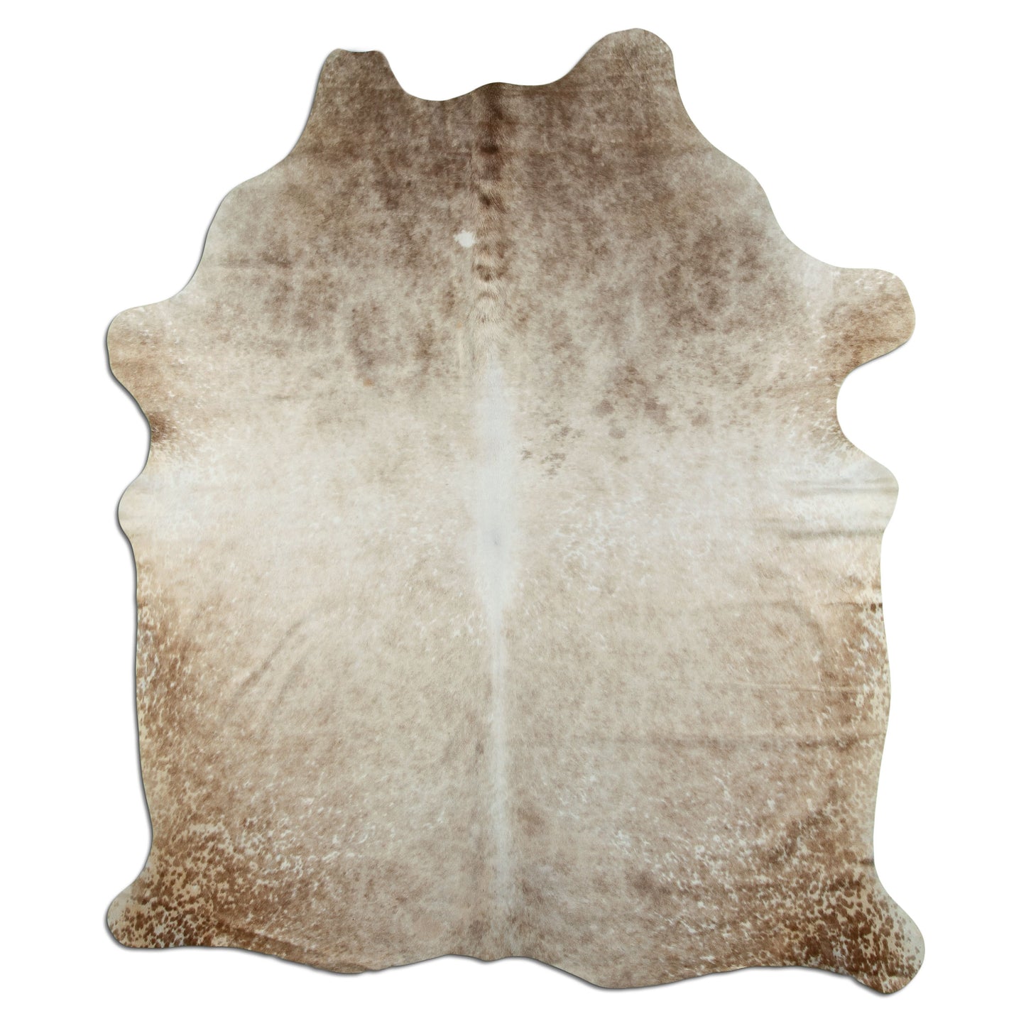 Kuhfell Teppich - L210 x B180 cm - braun weiß