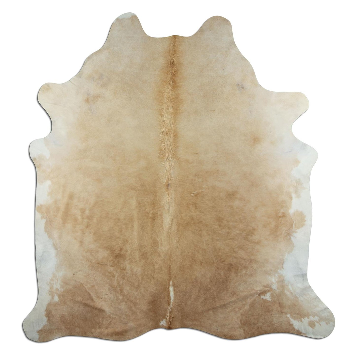 Kuhfell Teppich - L215 x B210 cm - beige sand