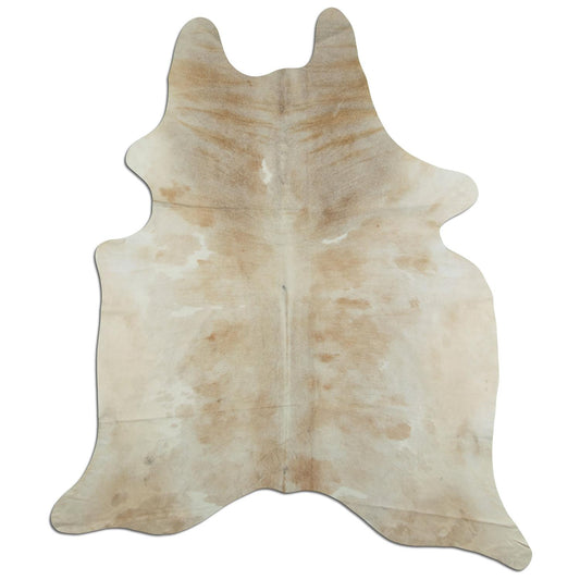 Kuhfell Teppich - L185 x B220 cm - grau beige weiß